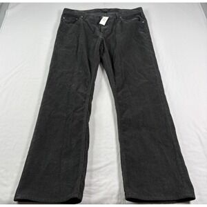 Banana Republic Corduroy Pants Mens 36x30 Black Chino Vintage Straight NEW